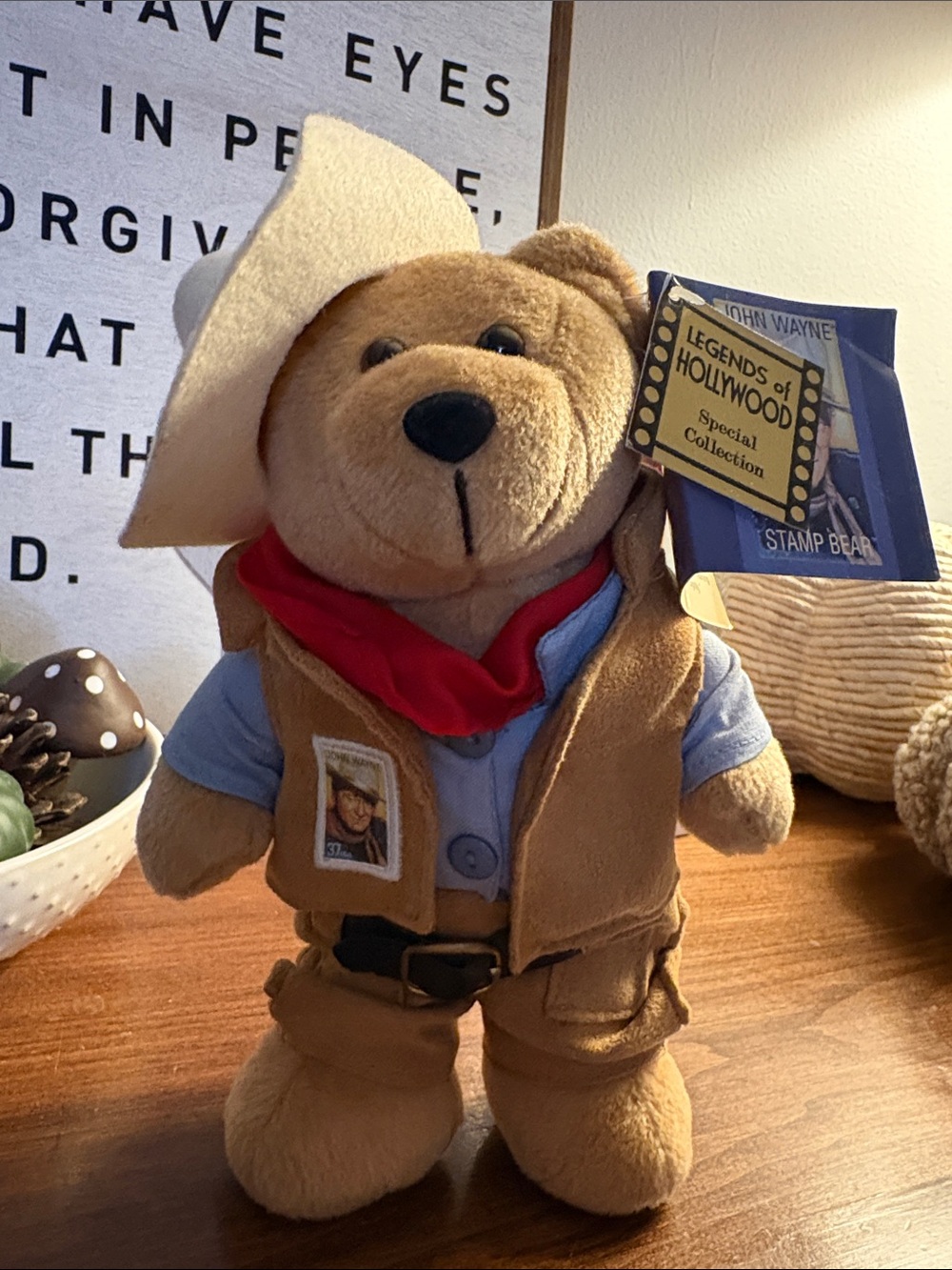 2005 JOHN WAYNE Stamp Bear USPS Legends of Hollywood Collection